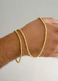 Pulsera tejido  Barril italy 3 mm 19.5 Cms - Miniatura 2
