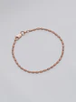 Pulsera tejido Barril Prismc Oro Rosa IT | 19.5 Cms - thumbnail 1