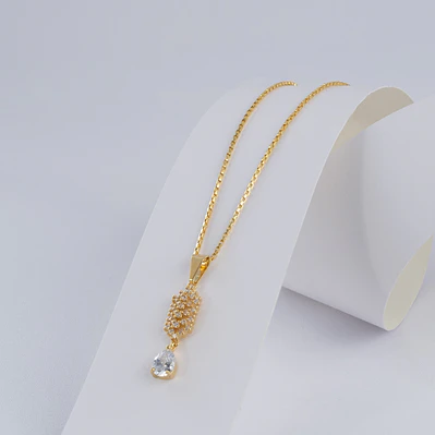 Set Cadena Vintage 1.1 mm 45 Cms +dije Colgante
