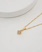 Set Cadena 3*1 IT 1.6 mm 45 Cms + Dije Clover Circonias 7 mm - Miniatura 2