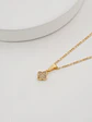 Set Cadena 3*1 IT 1.6 mm 45 Cms + Dije Clover Circonias 7 mm - thumbnail 2