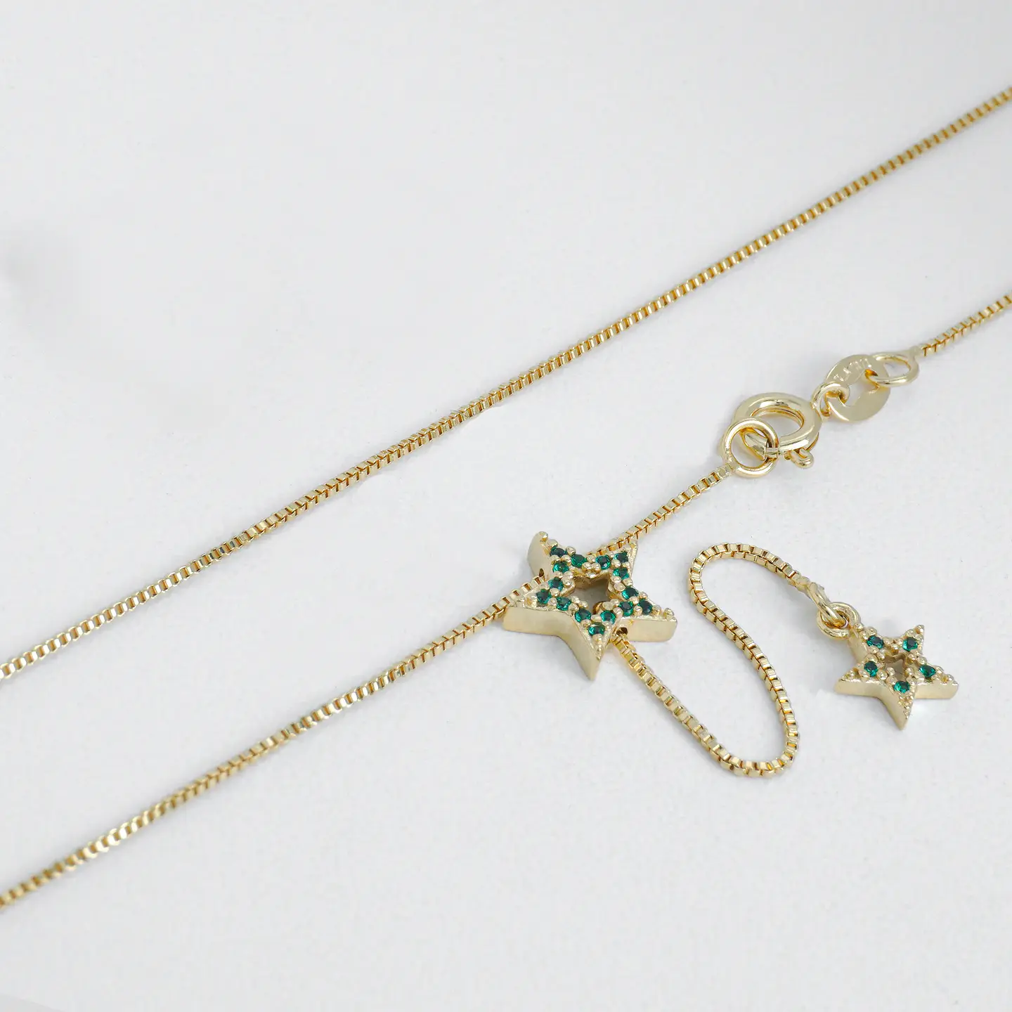 Gargantilla Estrella Verde 45 cm 1