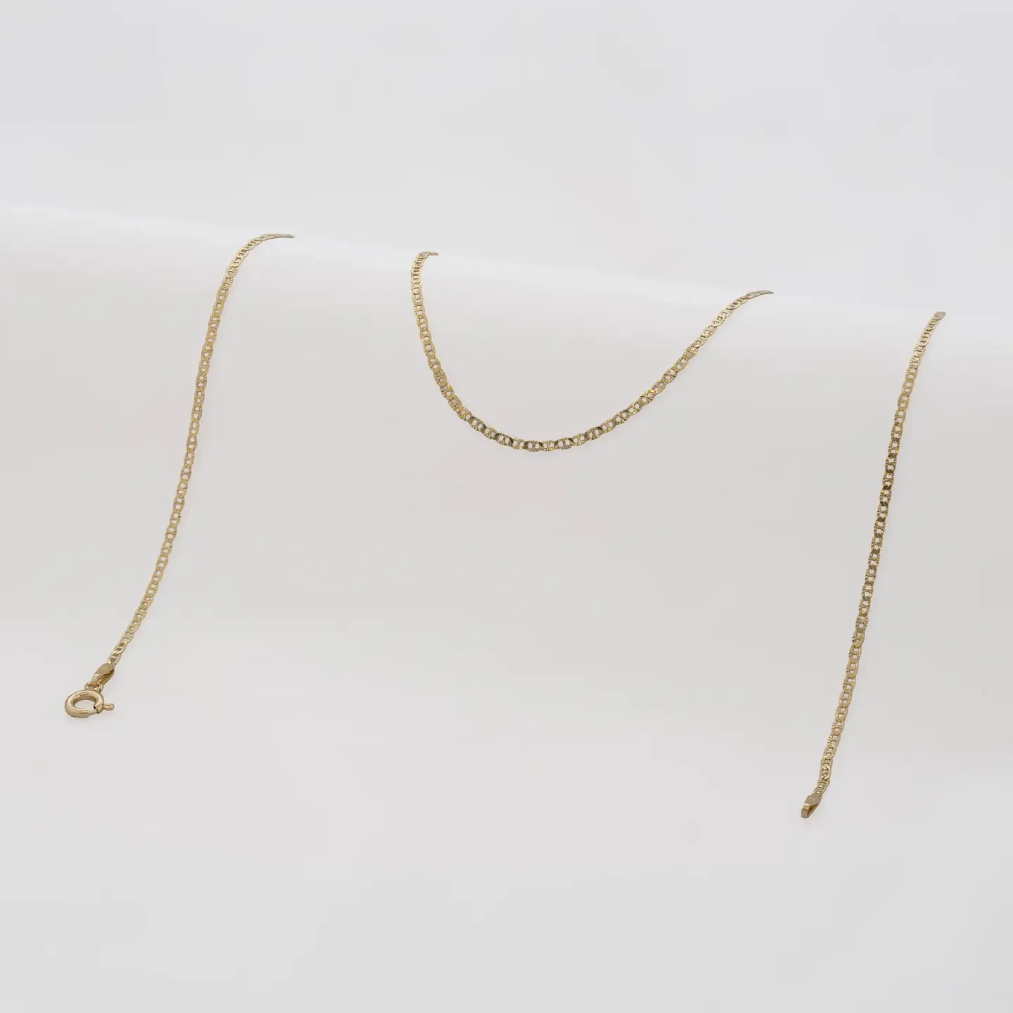 Cadena Tejido Escalerita Con Destellos IT 1.7 mm 45 Cms 1
