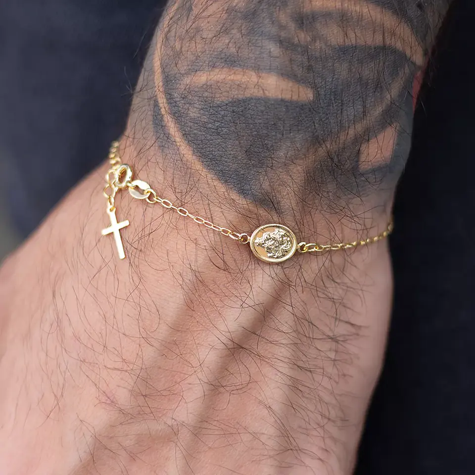 Pulsera Virgen del Carmen 16.5 Cms Extensor 2