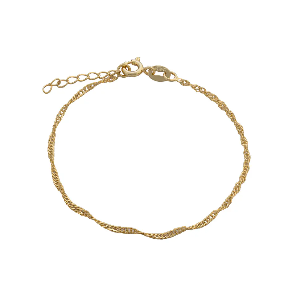Pulsera Tejido Singapur 16 Cms 1.5 mm + Ext 1