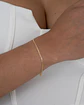 Pulsera Tejido Escalerita Con Destellos IT 1.7 mm 16.5 Cms - Miniatura 1