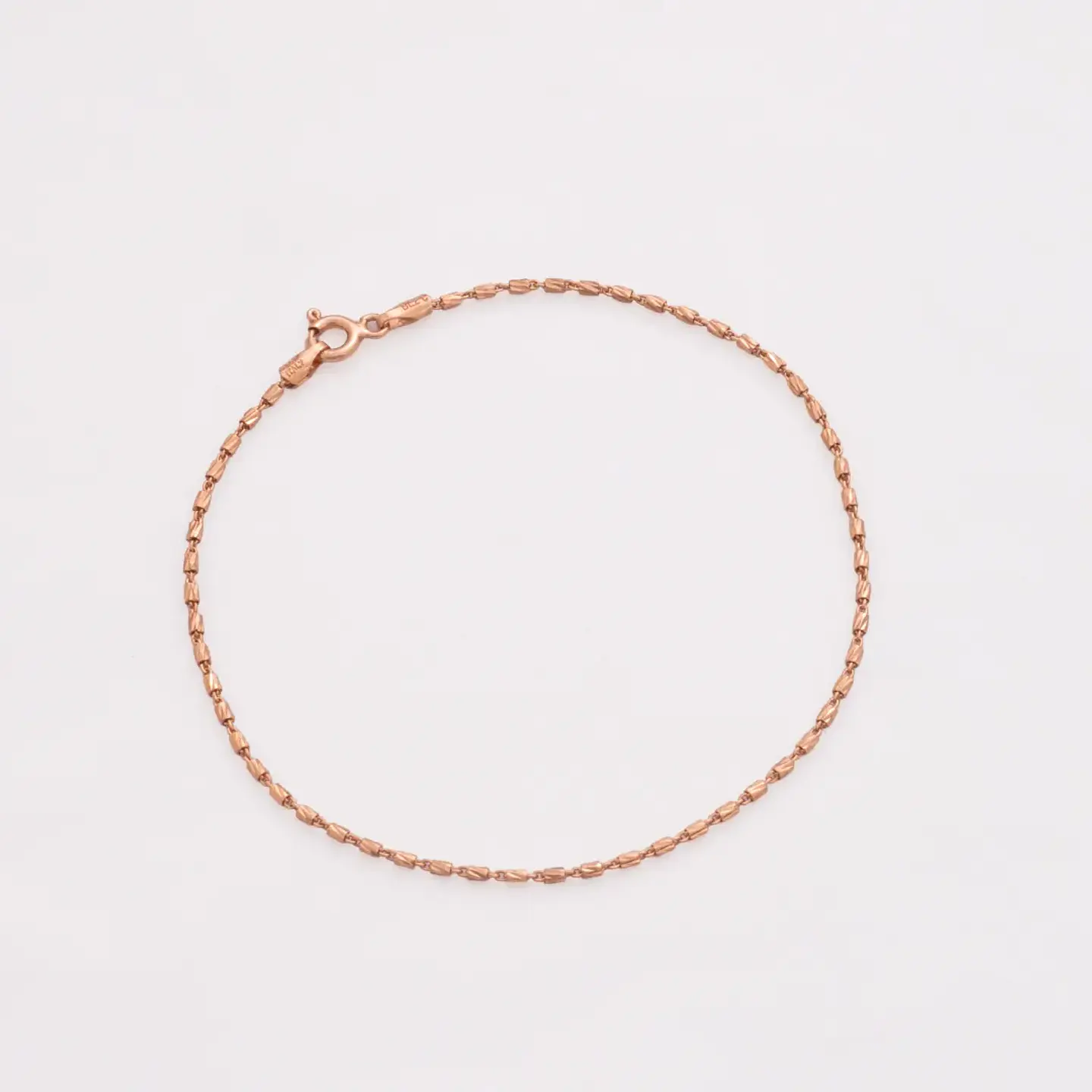 Pulsera tejido  Tube Oro Rosa IT 19.5 Cms 2