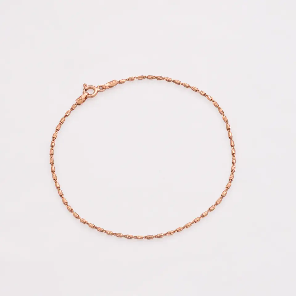 Pulsera tejido  Tube Oro Rosa IT 19.5 Cms 2