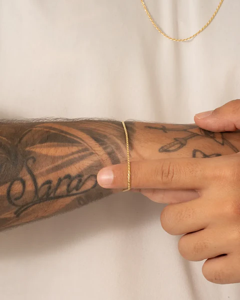 Pulsera  Tube Gold IT 19.5 Cms | Joyeria Fina