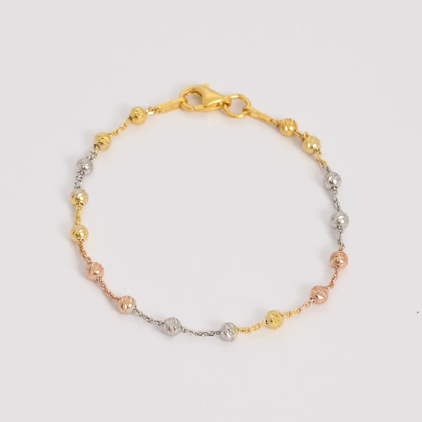 Pulsera tejido  Station Redonda 3C IT 16 Cms | 3 Oros  1
