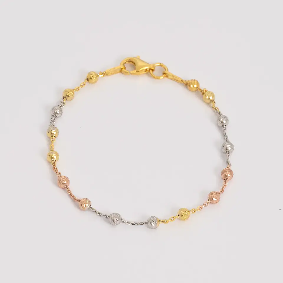 Pulsera tejido  Station Redonda 3C IT 19.5 Cms 1 3 Oros |Moda 2026 1