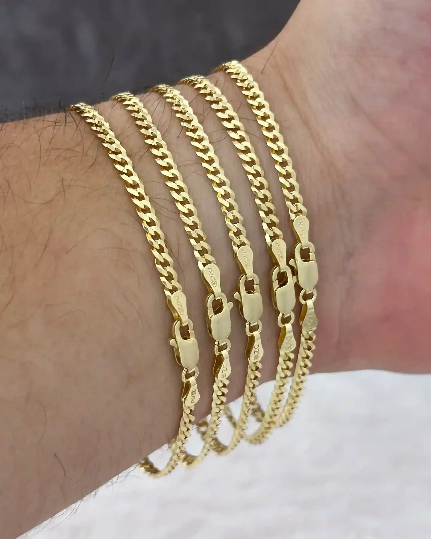Pulsera tejido Cubana Link IT 3,1 mm 19 Cms |Pulseras caballero 1Modamasculina 2