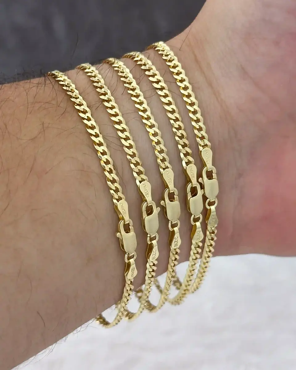 Pulsera tejido Cubana Link IT 3,1 mm 19 Cms |Pulseras caballero 1Modamasculina 2