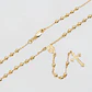 Rosario Balin 2.5mm 45cm para dama en oro laminado 18k - Miniatura 1