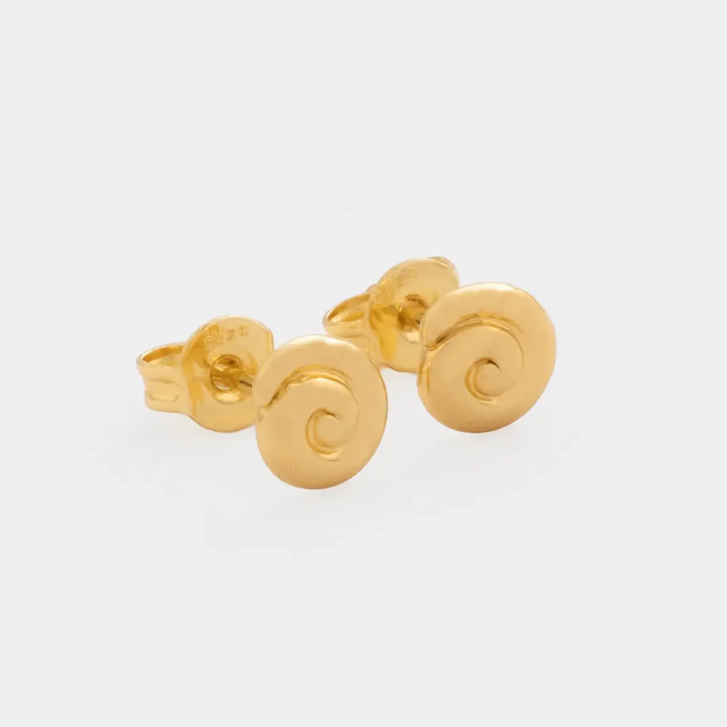 Arete Espiral 6 mm unisex | Moda | Oro laminado18k 1