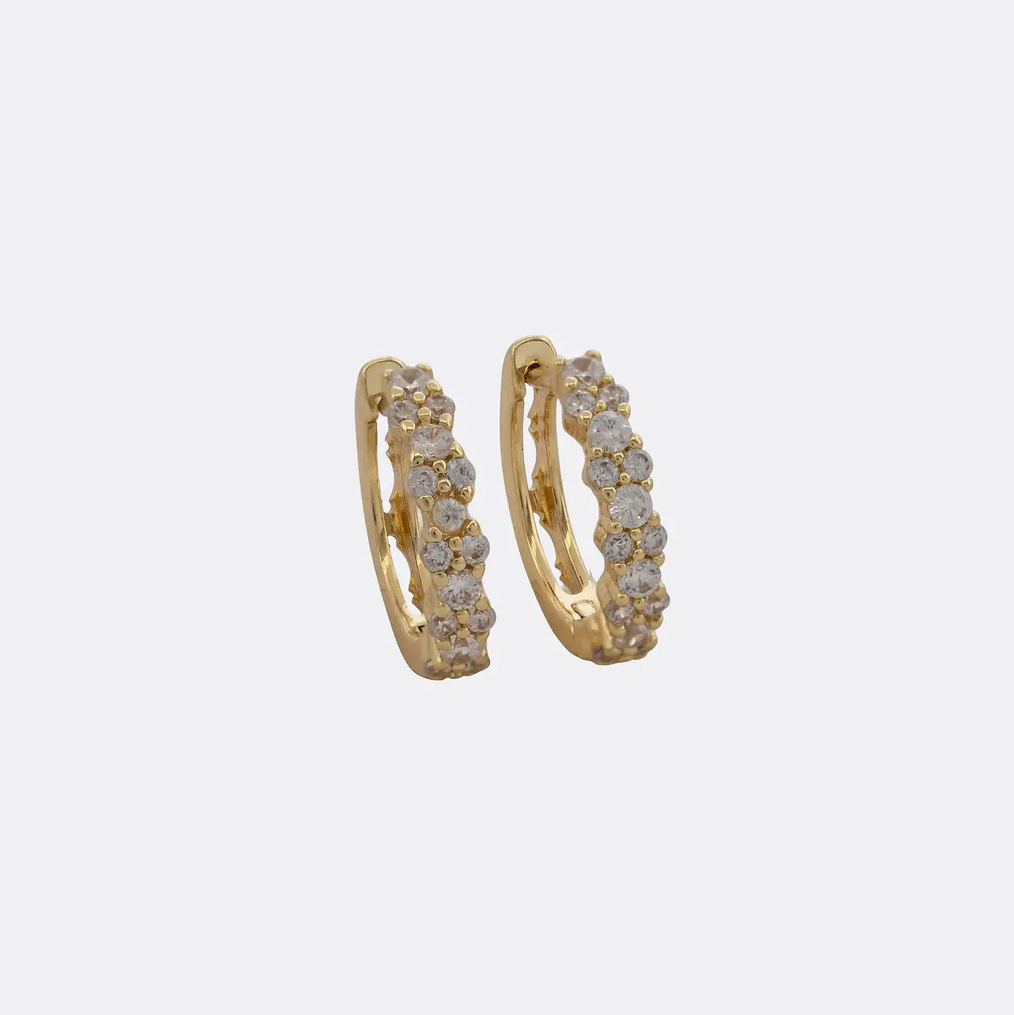 Arete Candonga Hoop Crystal 16 mm | Joyería femenina 1
