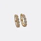 Arete Candonga Hoop Crystal 16 mm | Joyería femenina - Miniatura 1