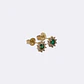 Arete Green Fleur 6 mm | flores | Oro laminado18k - Miniatura 1
