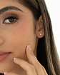 Arete topo  Corazón Mini |Aretes pequeños | Minimalistas - Miniatura 2