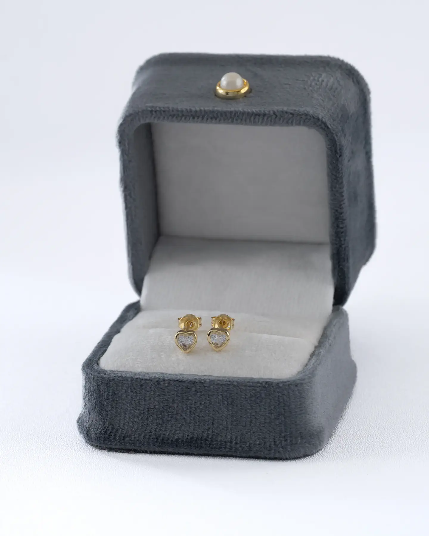 Arete topo  Corazón Mini |Aretes pequeños | Minimalistas 3