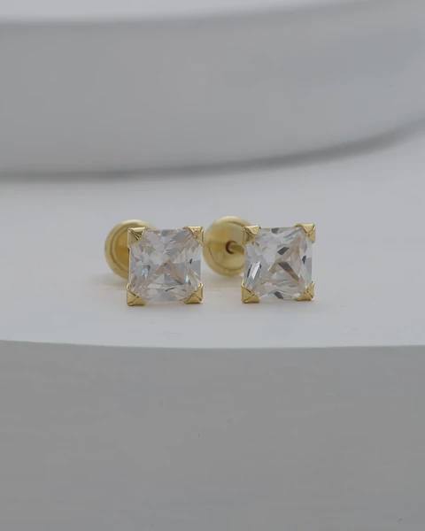 Arete Topo Royal SB 6 mm |Joyería fina | Aretes minimalista