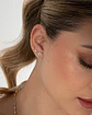 Arete Topo Royal SB 6 mm |Joyería fina | Aretes minimalista - Miniatura 3