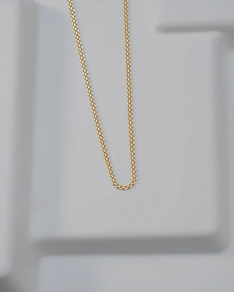 Cadena tejido China IT 2 mm 65 Cms | Moda Masculina| Cadenas oro 