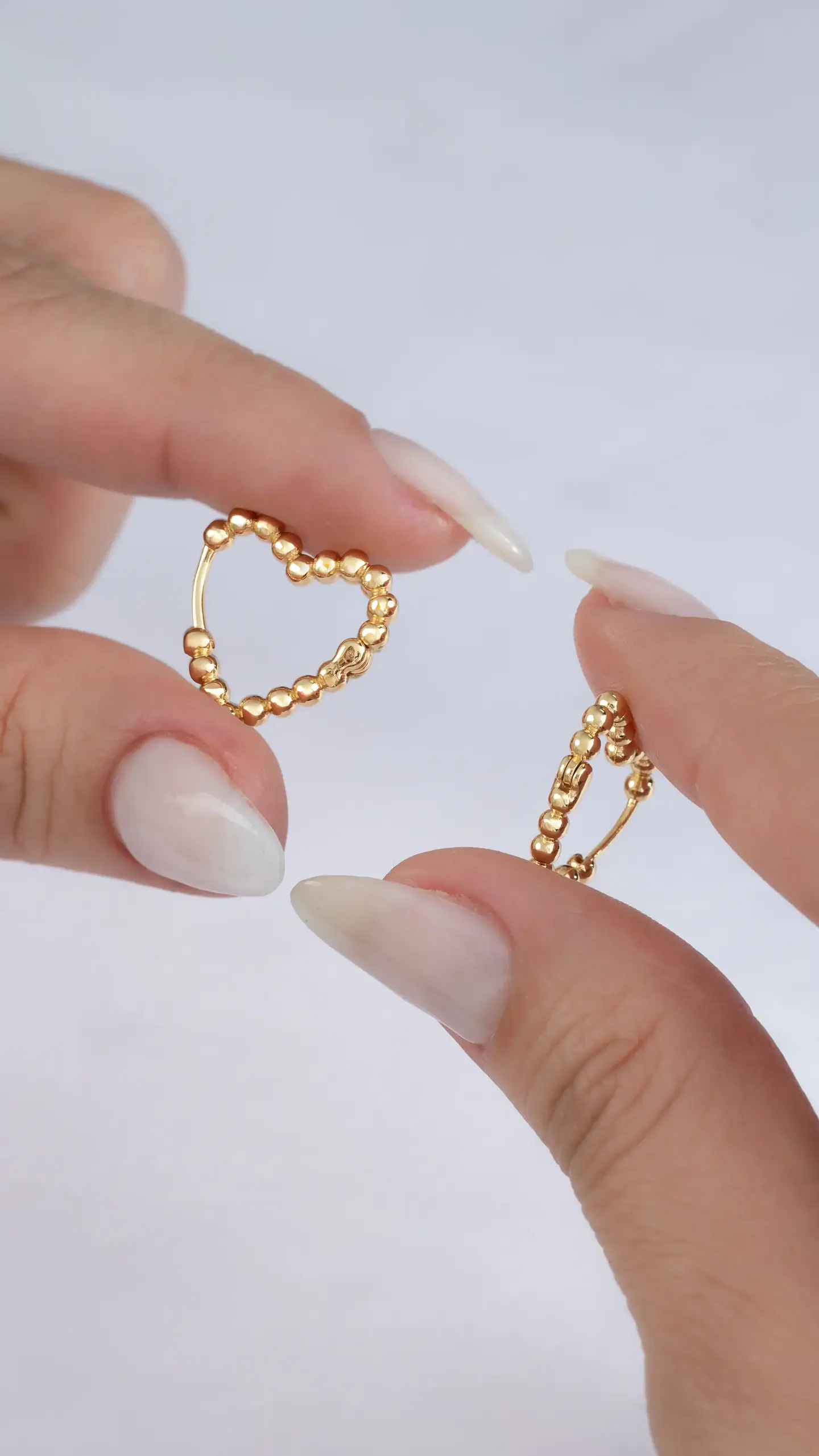 Arete Candonga Coeur 17,2 mm |Joyería Fina 1