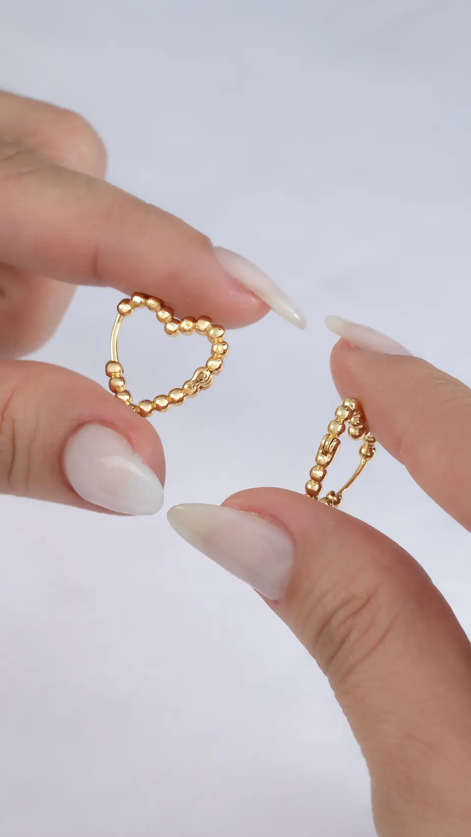 Arete Candonga Coeur 17,2 mm |Joyería Fina 1