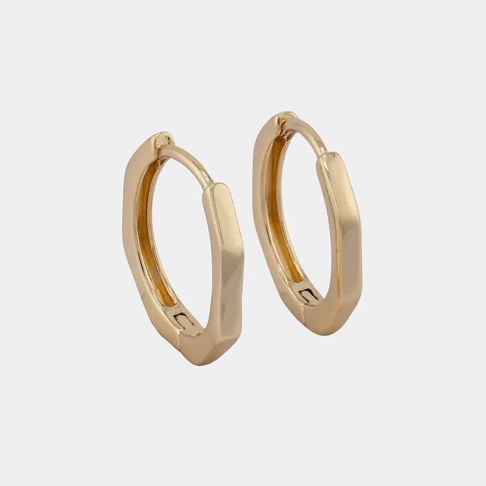 Arete Candonga Codice 15 mm |Joyeria fina  1