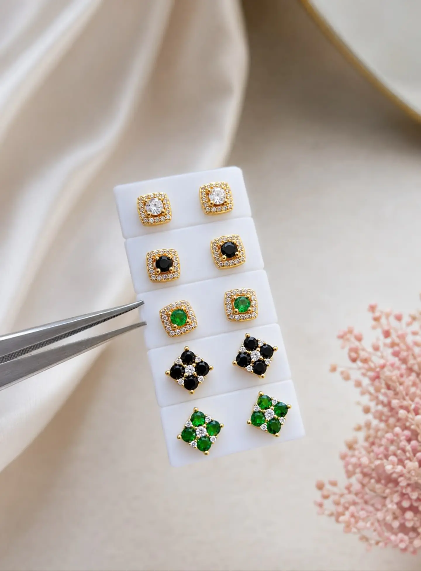 Topo Fleur Imperiale Negro  |Joyería Fina  2