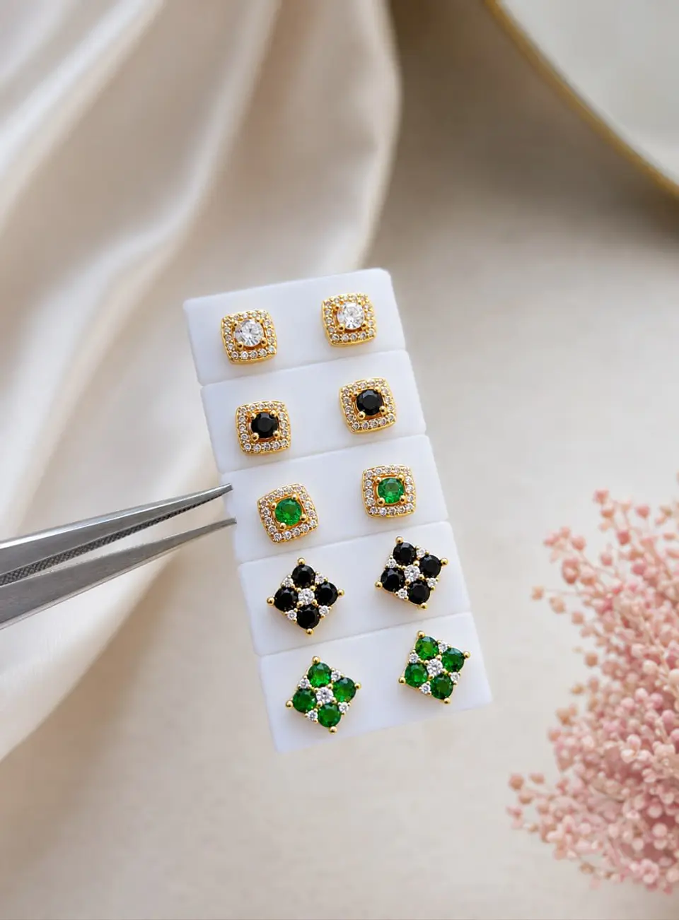 Topo Fleur Imperiale Negro  |Joyería Fina  2