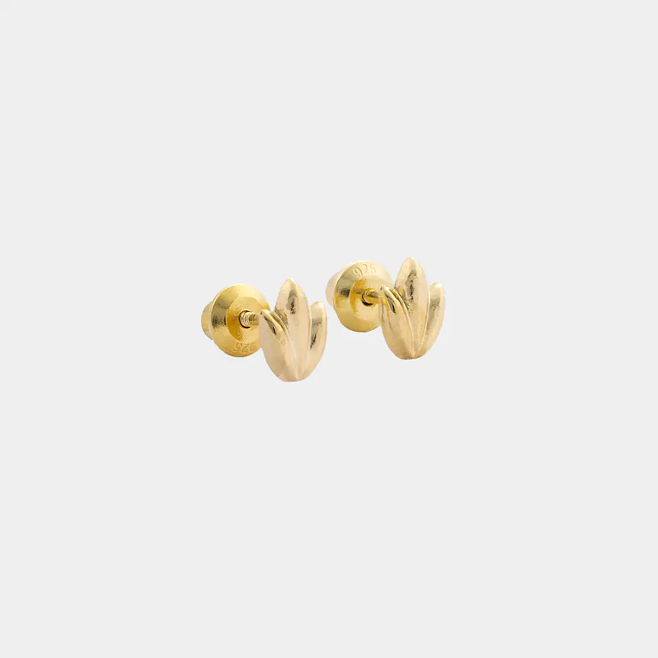 Arete Topo Floral 6 mm | Joyería Dama 1
