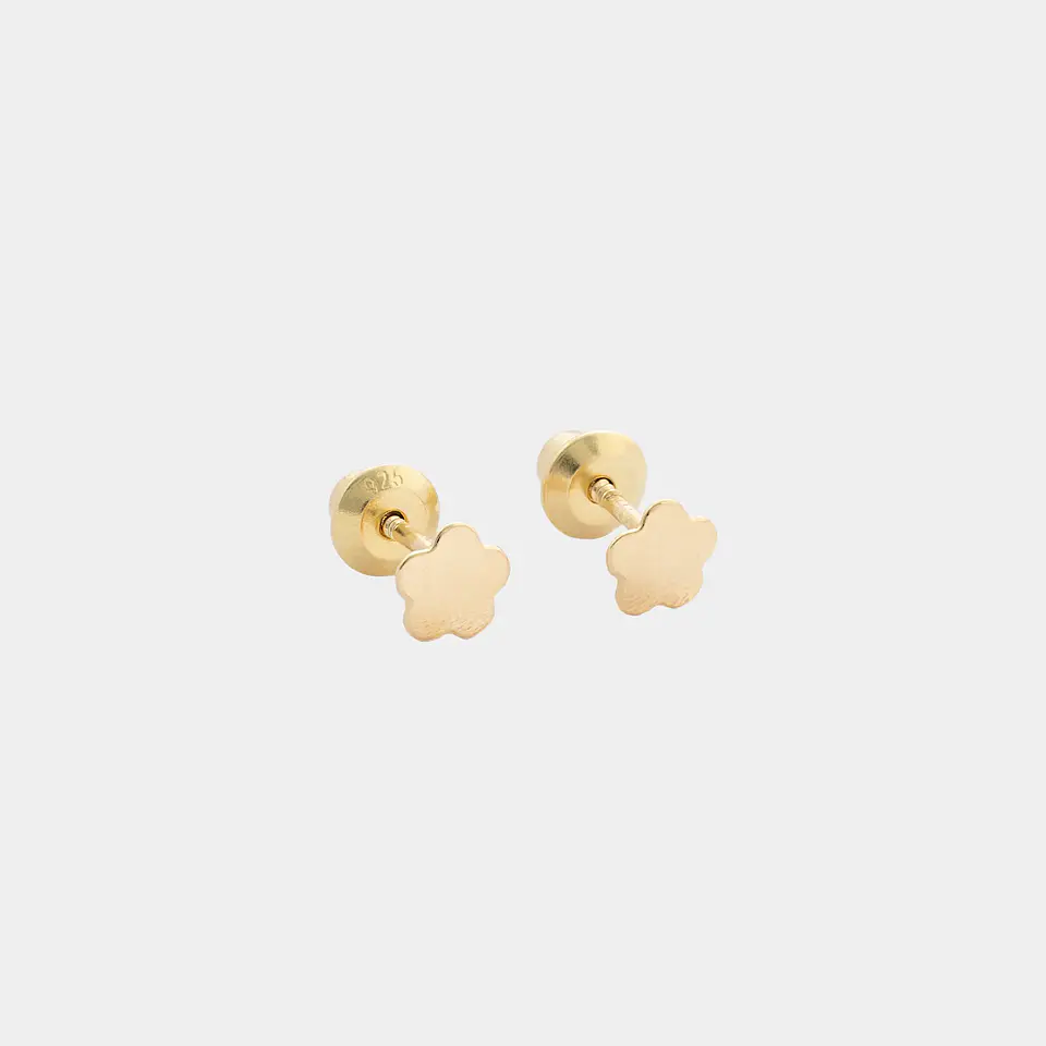 Arete Topo Flor Encanto 5 mm | Accesorios Dama  1