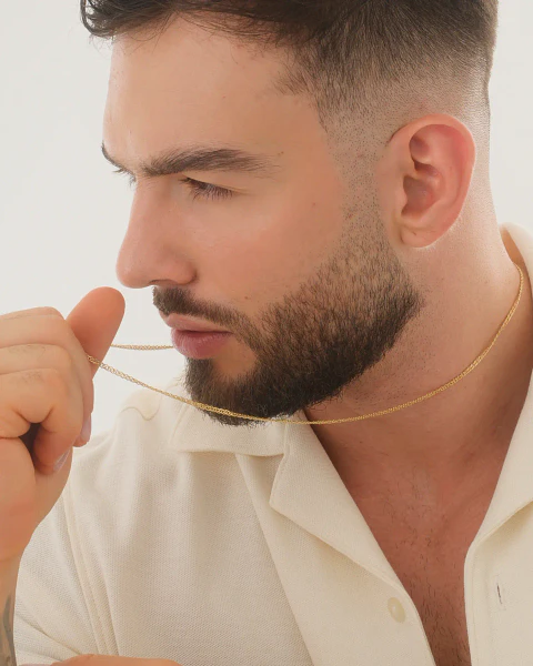 Cadena tejido Cubana Cruzada | Moda Caballeros  