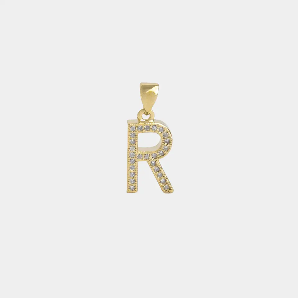Dije Letras Circonia R 1