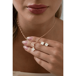 Set Clover Oro laminado18k 
