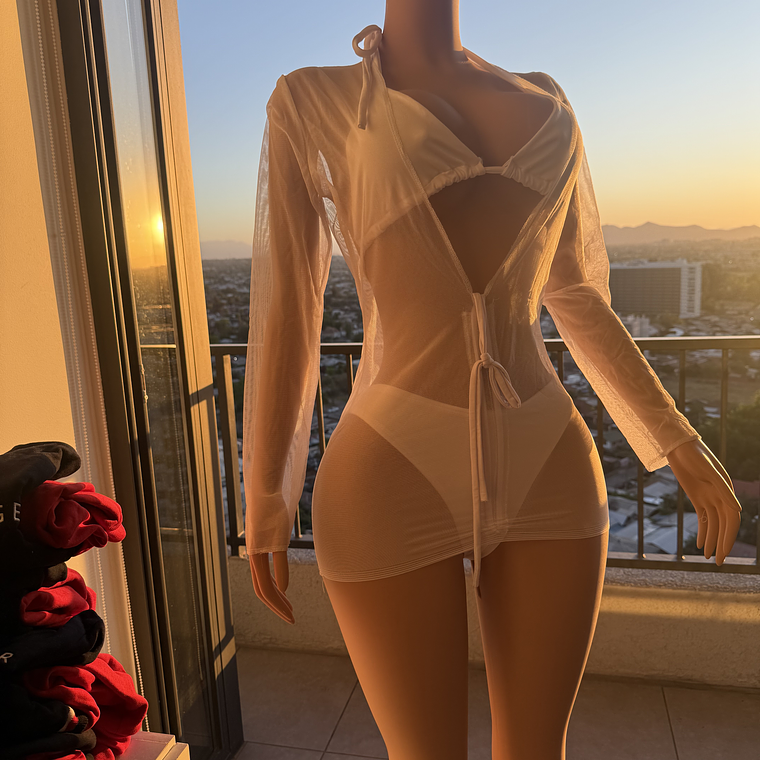 Bikini 3 piezas blanco  3