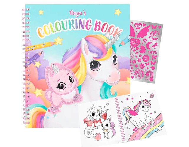 Ylvi libro de colorear con unicornio y lentejuelas