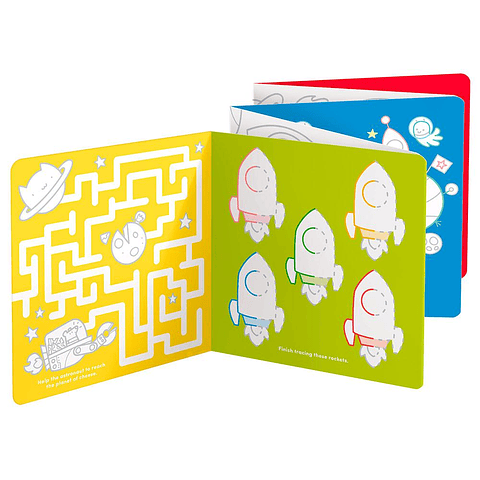Colorea y aprende con el espacio, cuadernos para colorear extra largos