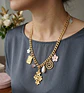 Colar Boho Charm Flores e Medalhas - Thumbnail 3
