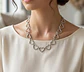 Colar Choker Elos de Coração Bold – Aço Inoxidável - Thumbnail 1