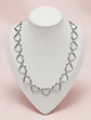 Colar Choker Elos de Coração Bold – Aço Inoxidável - Thumbnail 3