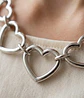 Colar Choker Elos de Coração Bold – Aço Inoxidável - Thumbnail 4