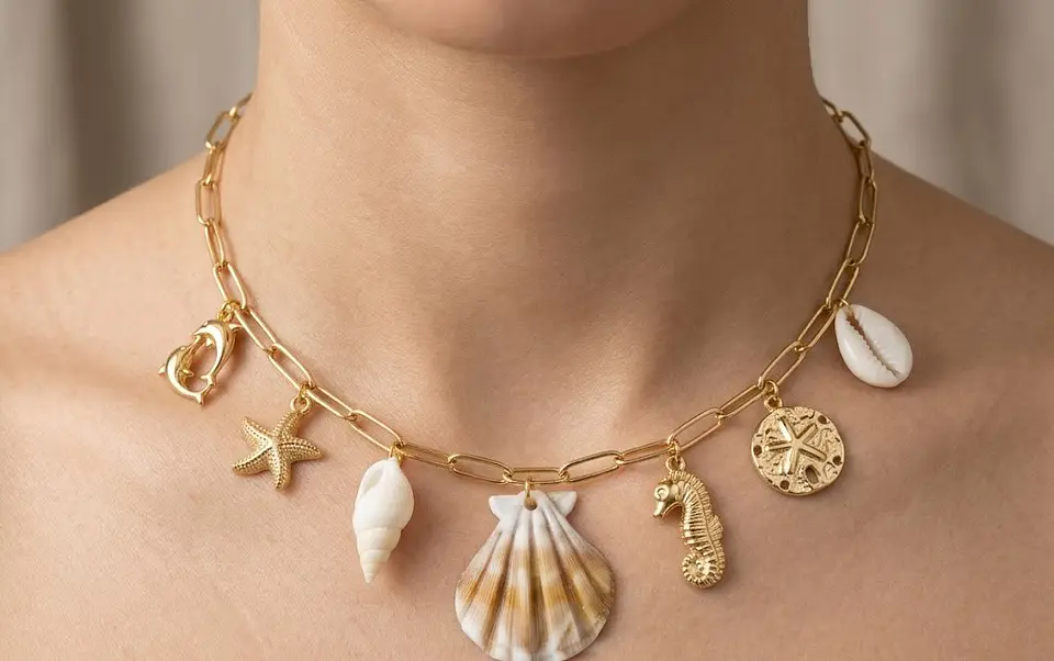 Colar de Elos com Amuletos do Mar II 1