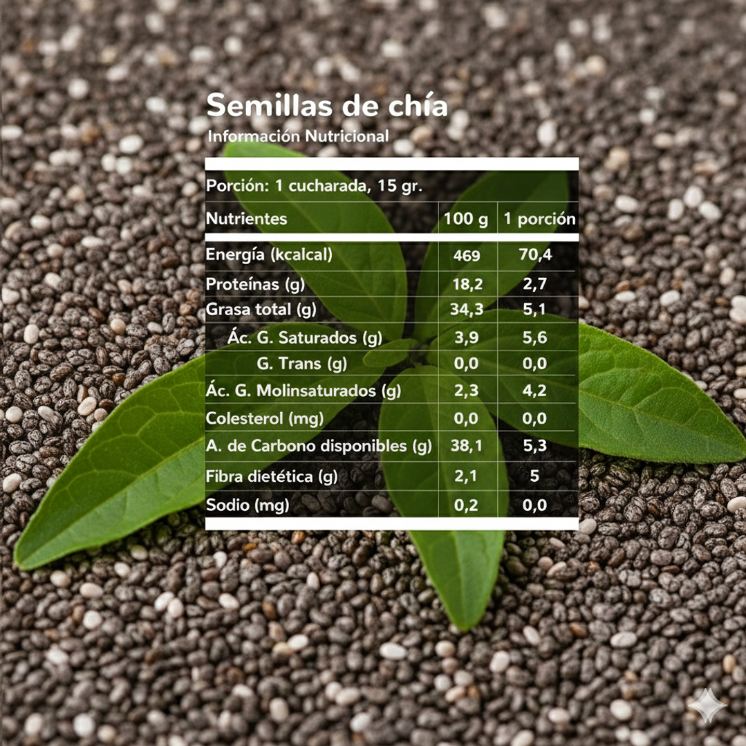 Semillas De Chía Premium 1 Kg - 100% Natural 2