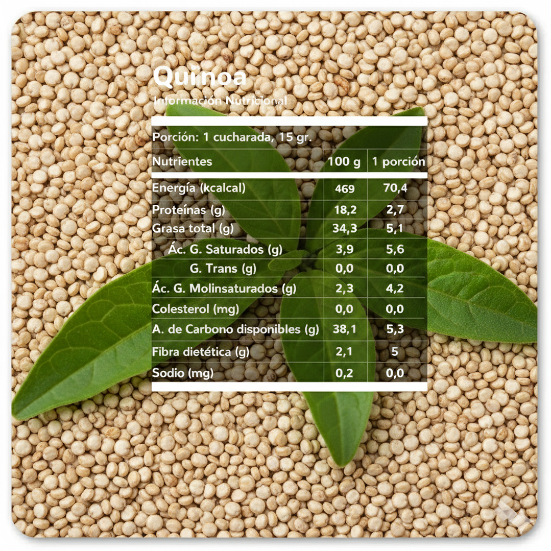 Quinoa Blanca Premium 1kg - Alta Proteína 18g - Sin Gluten 2