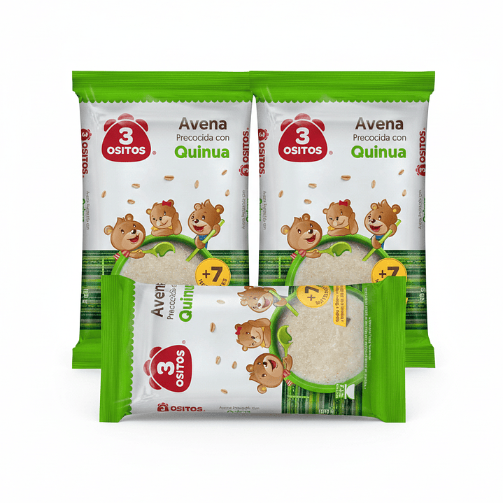 Avena Instantánea 3 Ositos Quinua 150g Pack 3 Unidades 1
