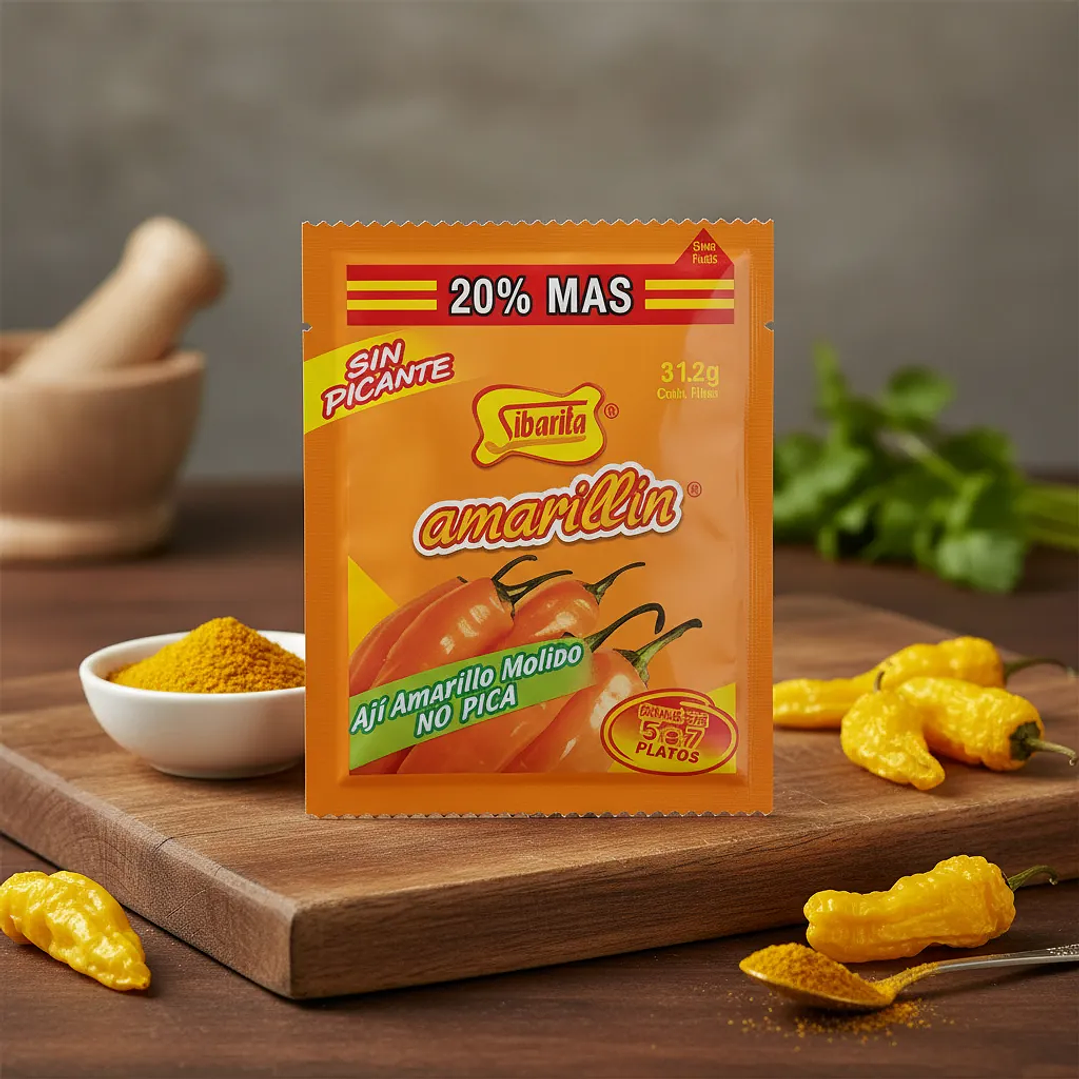 Amarillin Ají Amarillo Sibarita 31.2g Pack 12 Unidades 2