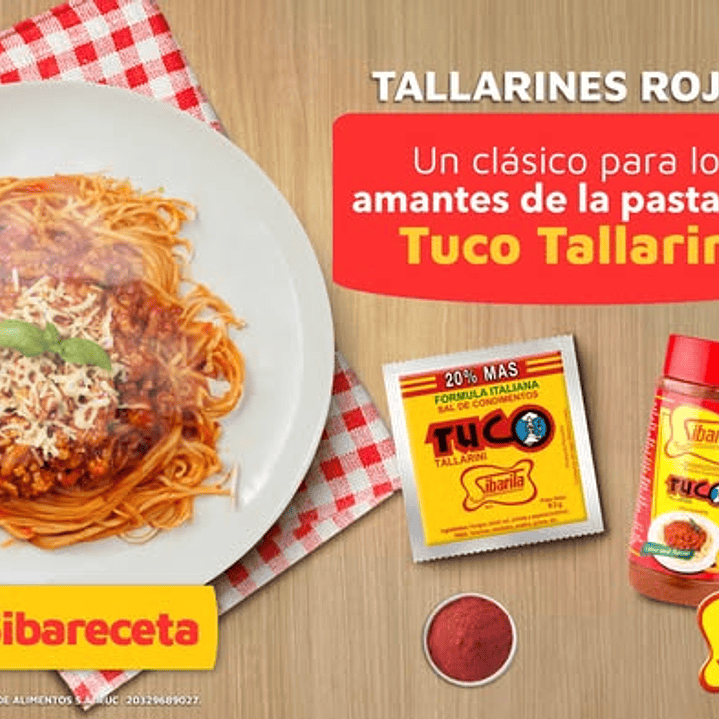 Tuco Tallarini Sibarita Pack 12 Sobres X 9.3g - Sabor Original 2